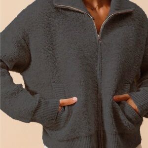 So Me Dark Gray Zip Up